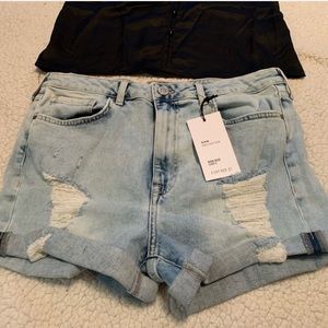 FOREVER21 High Rise Denim Shorts